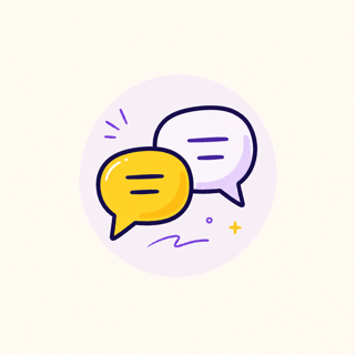 Ilustração de balões de conversa